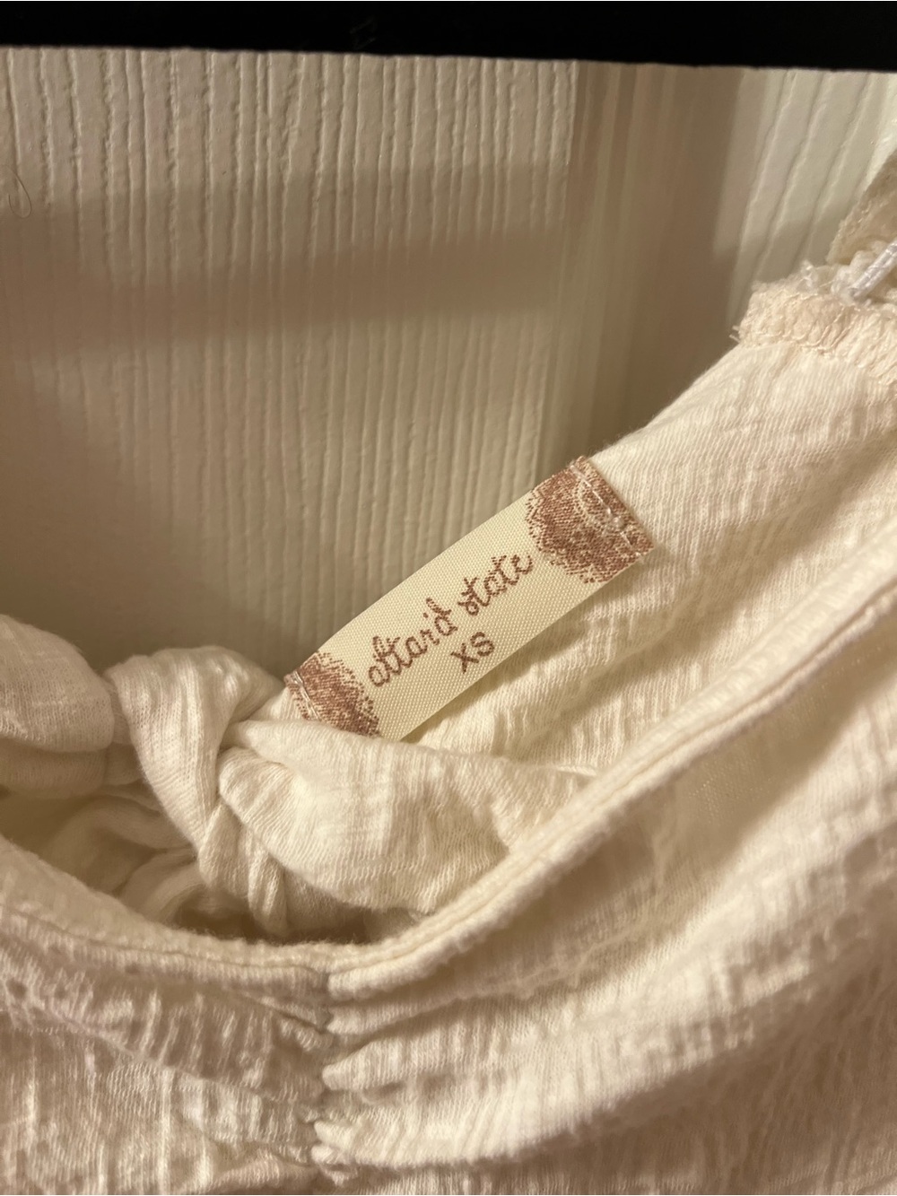 Altar'd State Cream Puff-Sleeve Blouse - Picture 2 of 3